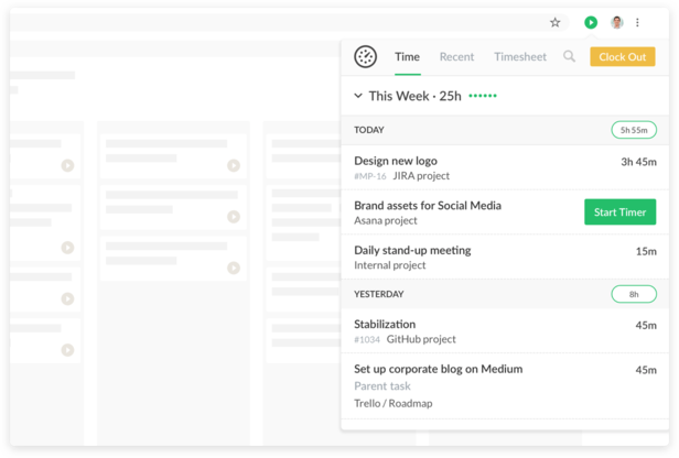 Everhour extension overview