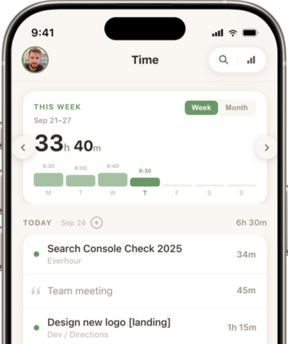 Everhour mobile app